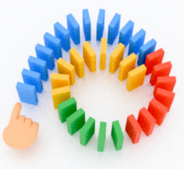 Let's knock over the dominoes!